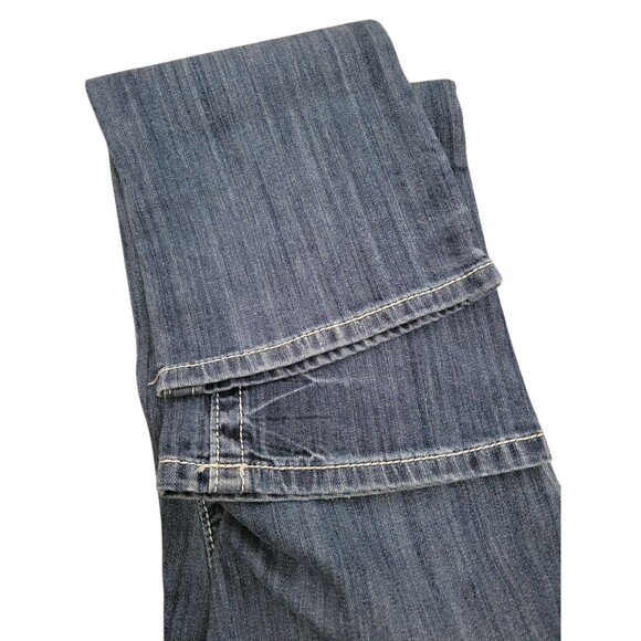 Womens Size 6 Petite Harley Davidson Jeans Low Rise Bootcut Angel Wing Pockets - Picture 6 of 7
